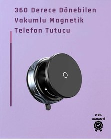 Resim Çift Taraflı Vakum Emme Özellikli 4.7+ İnç Telefon Tutucu Güvenli Sabitleme 