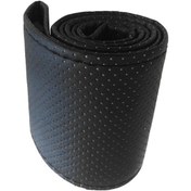 Resim Reedark 38cm Evrensel El Dikişli Direksiyon Kılıfı - Mikrofiber Deri, Dayanıklı Ve Nefesli Araç Direksiyon Koruması Siyah 