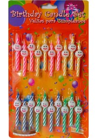 Resim Süslü Mini Pasta Mumu 20 li 