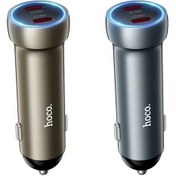 Resim Createtech Z54b Usb-c Type-c Şarj Pd60w Noktalı Müreffeh Hoco Cihazı Çift Bağlantı Araç Altın / Sk 