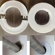 Resim 2 adet Klima Deliği Kapak, Duvar Deliği Gizleme, Dekoratif Halka Kapak, Kolay Kurulum 