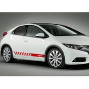 Resim ELİTE TRADESMAN Honda Civic Yan Kapı Yazılı Sticker Etiket Modeli 