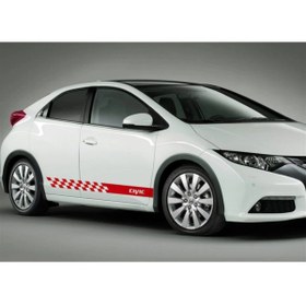 Resim Lasirius Honda Civic Yan Kapı Yazılı Sticker Etiket Modeli 