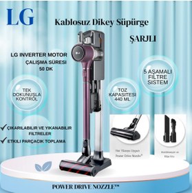 Resim LG 5 Aşamalı Filtre Sitemli Kuru Temizleme Kablosuz Dikey Süpürge 