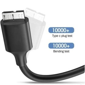 Resim Daytona USB Type-C To Micro B 3.1 HDD Harici Harddisk Kablosu Çevirici Dönüştürücü Şarj Cihazı Aktarıcı Kablo (2metre) 5242 