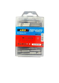 Resim Leo Ph0 50mm ¼ S2 Kalite Mıknatıslı Bits Yıldız Uç 30 Adet 