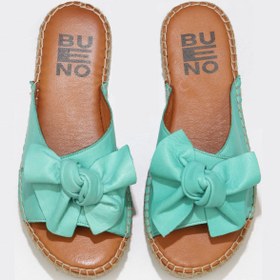 Resim Bueno Shoes Yeşil Nil Deri Kadın Espadril Terlik 01wl4605 