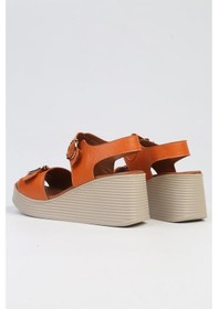 Resim Pierre Cardin Pc-7213- 3807 Turuncu-kadın Dolgu Topuk Ayakkabı 001 