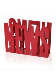 Resim M3DECORİUM News Yazılı Kırmızı Gazetelik Dergilik Broşürlük Posta Kutusu 