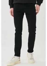 Resim Lee Luke Slim Fit Düşük Bel Siyah Erkek Jean Pantolon Siyah 