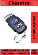 Resim Lcd Ekran Seyahat Bavul Ağırlık El Terazi Dijital Çok Amaçlı Taşınabilir Askılı Pilli Bagaj Tartısı Çok Renkli 