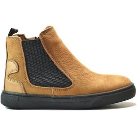 Resim Onlo Ayakkabı R.246-1 Deri Nubuk Tarçın Kürklü Erkek Çocuk Bot Tarçın 