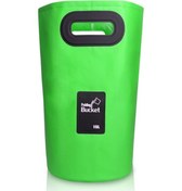 Resim Outdoor Taşınabilir Katlanır Lavabo PVC Katlanabilir Kova Yeşil 