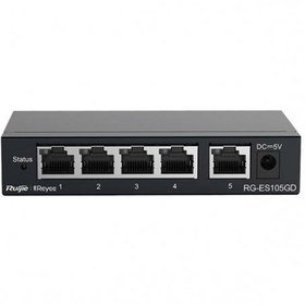 Resim Reyee Rg-Es105D 5 Port 10/100 Mbps Metal Kasa Switch 