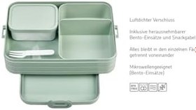 Resim Mepal - Bento Lunchbox Take A Break Large - Bento kutulu beslenme kutusu - sandviçler, küçük atıştırmalıklar ve artıklar için yemek hazırlama kutusu - Atıştırmalık ve öğle yemeği - bölmeli yemek 