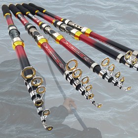Resim Karbon Fiber Teleskopik Deniz Balıkçılığı Kamışı - Ultra Hafif Taşınabilir Seyahat Tasarımı, Uzun Atışlı ve Ergonomik Tutuşlu Başlangıç Dostu Tuzlu Su Trol Ekipmanı (2.1m/2.4m/2.7m/3.0m/3.6m Modelleri) 