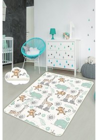 Resim Sweet Anımals 100X200 Cm Çocuk Ve Bebek Halısı 
