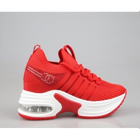 Resim Guja 25y300-14 Dolgu Topuk Kırmızı Kadın Sneakers Kırmızı 