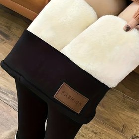 Resim Kadın Yüksek Bel Fleece Astarlı Tayt - Mavi, Kış Egzersizleri, Günlük Giyim ve, Yüksek Bel Tayt, Giyim, Şık Tasarım, Yumuşak Dokulu 