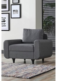 Resim Kagu Corner Flavia Berjer Koyu Gri 