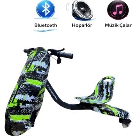 Resim Drift Car Elektrikli Scooter Hoverboard Oturaklı Kaykay Bluetooth Hoparlörlü Rs-R1 