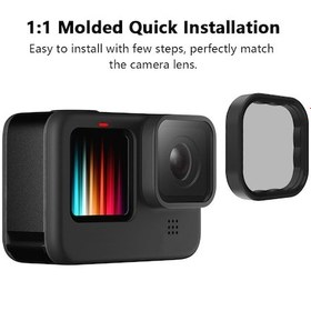 Resim Lemestar Telesın Gp-flt-902 3'lü Nd Filtre Seti - Gopro Hero 9/10 İçin Yüksek Kaliteli Aksiyon Kamerası Aksesuarı 