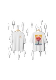 Resim Isalone Serisi No:9 T-shirt - Beyaz 