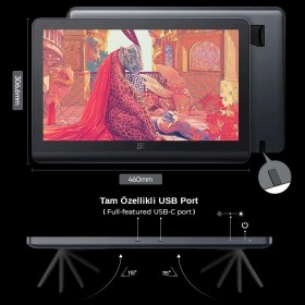 Resim Xp-Pen Artist Pro 19 Gen 2 4K Çözünürlük Grafik Ekran Tablet Dual 16K 