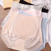 Resim 6 Parça Dikişsiz Yüksek Bel Karın Kontrol Külot Kadınlar İçin, Süper İnce Nefes Alabilen Buz İpek Kumaş, Şeffaf Pastel Renkler (Şeftali, Mavi-Pembe Gradyan, Şık Yazlık İç Çamaşırı, Karın Kontrollü İç Giyim 