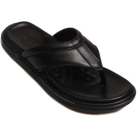 Resim TUGERDİ Tugerdi Hakiki Deri Siyah Parmak Arası Hafif Taban Erkek Terlik TG090181622 316 