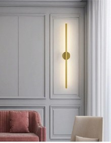 Resim Led Aplik Gold Altın 