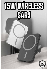 Resim İos Uyumlu Manyetik Tasarım Magsafe İphone 12/13/14/15 Uyumlu Powerbank Çok Renkli 