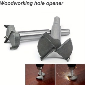 Resim 1 Adet Ahşap İşçiliği Delik Açıcı, Masaüstü Matkap Ucu Ayarlanabilir Delik Testeresi Çapı 16mm-100mm ahşap kesme araçları 