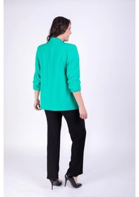 Resim Myline Kol Detaylı Astarlı Blazer Ceket 