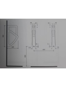 Resim Creavit Pisuvar Ara Bölme TP670 