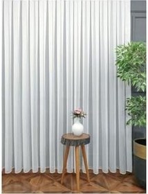 Resim Özel Ürünüdür Vakko Bambu Tül 1 3 Sık Pileli Dökümlü Ve Ütü İstemez,Kırık Beyaz 150 X 260 