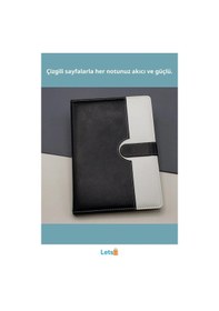 Resim Şık Tarihsiz Ajanda Defter Siyah Beyaz 21 Cm X 14.5 Cm Çok Renkli 
