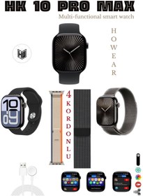 Resim Watch HK 10 Pro Max Akıllı Saat Çift Kordon 