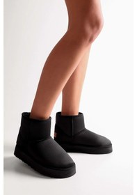 Resim Pierre Cardin Kadın İçi Peluş Süet Siyah Yüksek Taban Günlük Bot 52710 Siyah 