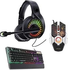 Resim VOOKA Trol Simug Profesyonel Gaming Set 3in1 Profesyonel Mavi Switch Mekanik Klavye+mouse+kulaklık Pro Set SET5 8683140018278 
