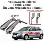 Resim Vw Polo 9n (2006-2008) Araca Özel Ön Cam Muz Silecek 53-48cm 