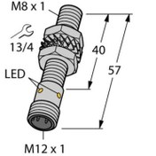 Resim turck 4602160 Bı2-eg08-an6x-h1341 Endüktif Sensör Artırılmış Anahtarlama Mesafesi Ile 