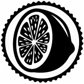 Resim Limon Tasarım Sticker 10 X 10 Cm 