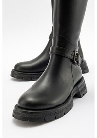 Resim Luvishoes Covela Siyah Cilt Kadın Çizme Siyah 