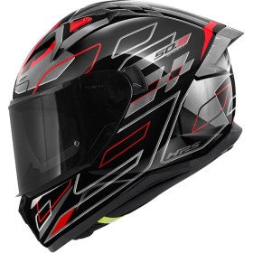 Resim Gıvı 50.9 Assault Siyah-Tıtanıum-Kırmızı Kask 