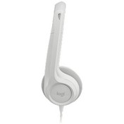 Resim Logitech H390 Mikrofonlu Beyaz Kulaklik 981-00128 