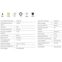 Resim CT-2104 50W Açık Halojen Çanak Ampül MR16 3200K Günışığı 