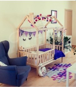 Resim Köşk_Mobilya Köşk Mobilya Montessori Yatak Çatılı Model 90X190 