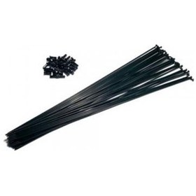 Resim Bisiklet Jant Teli 2MM X 280 Çift Kat Siyah 36 Adet 