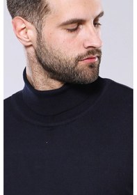 Resim Balıkçı Yaka Lacivert Triko Wessi 001 